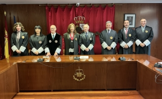 la magistrada con la Sala de Gobierno del TSJ de Navarra